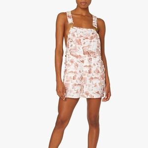 BASIC VINTAGE TOILE SHORT OVERALLS